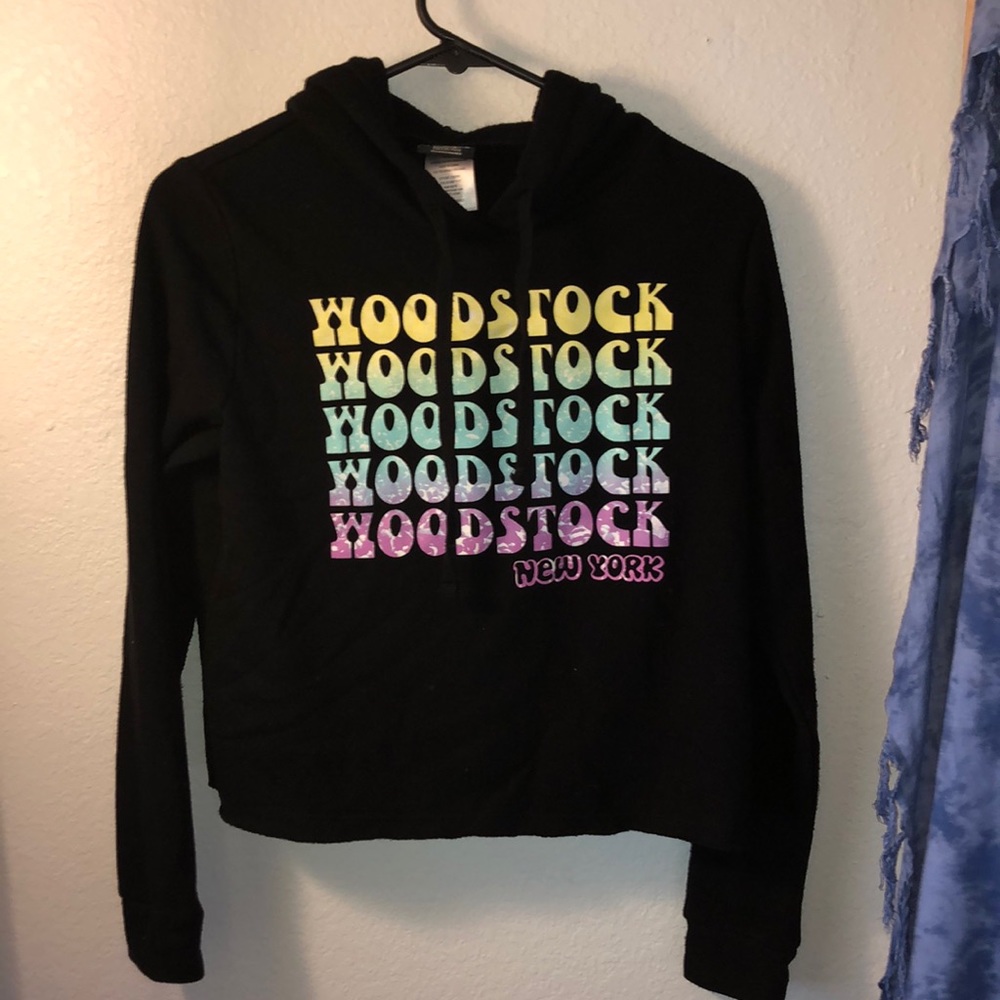Woodstock Hippy 70s Pull Over Hoodie New York